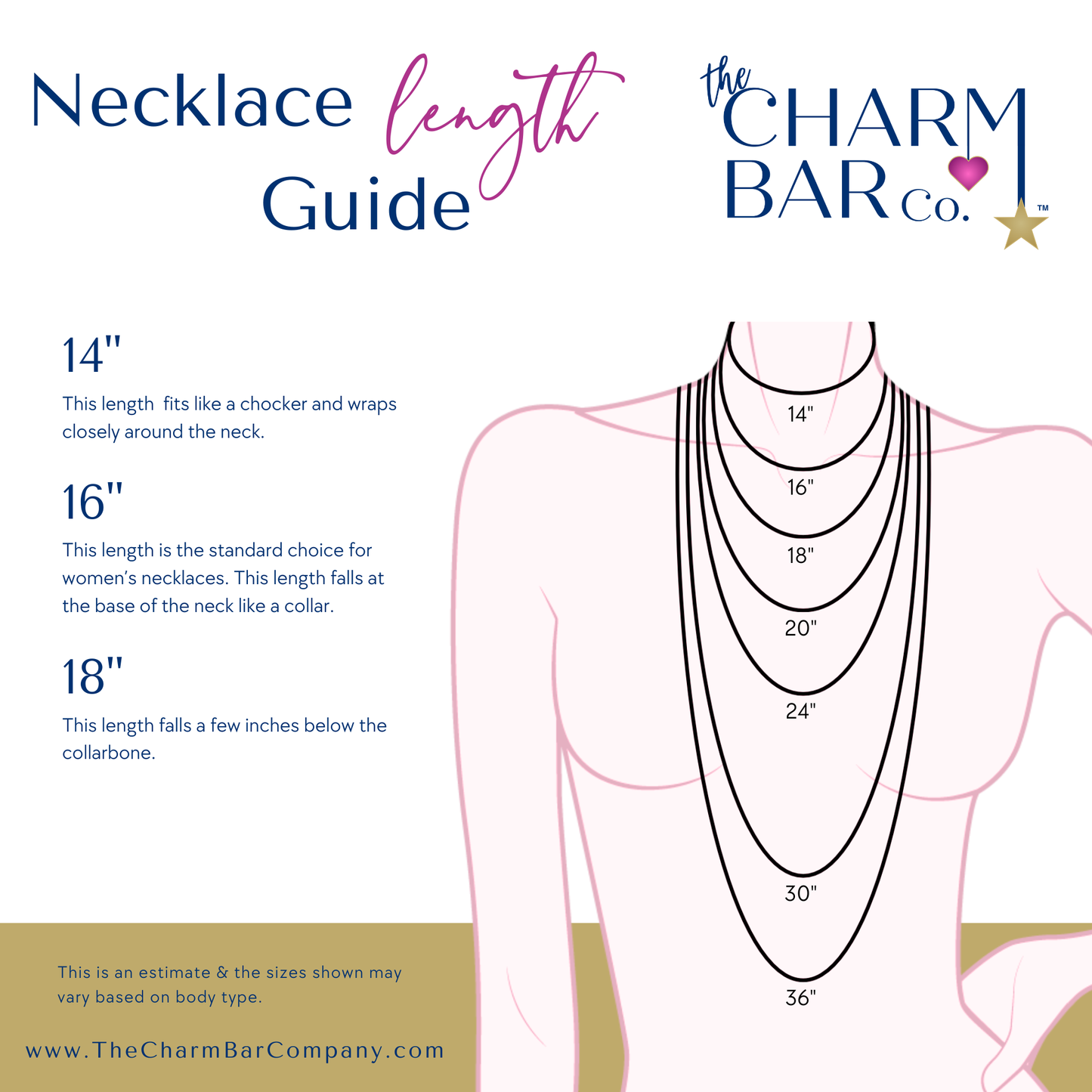 Charm bar paper clip necklace| 18 inch