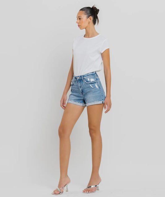 Evie denim shorts