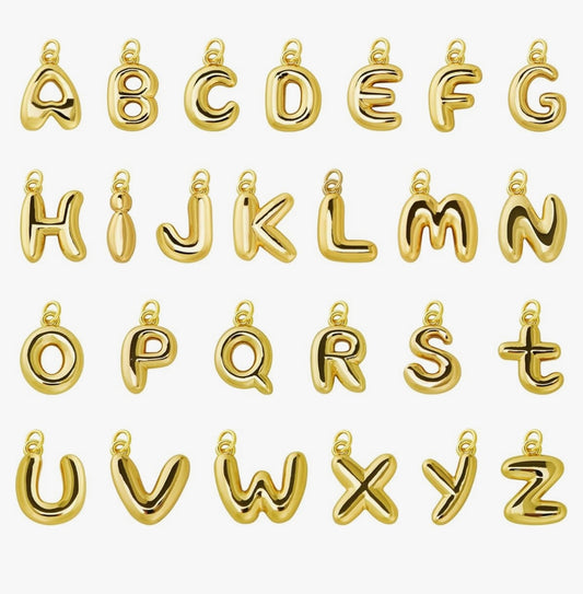 Bubble Letter charm