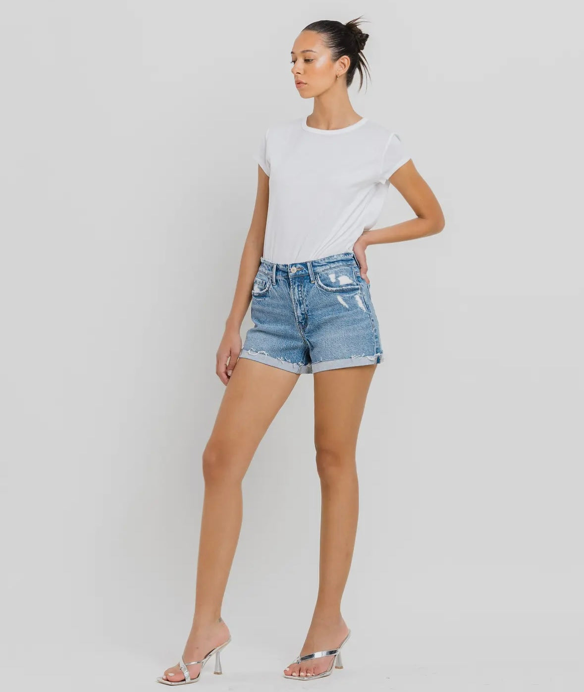 Evie denim shorts