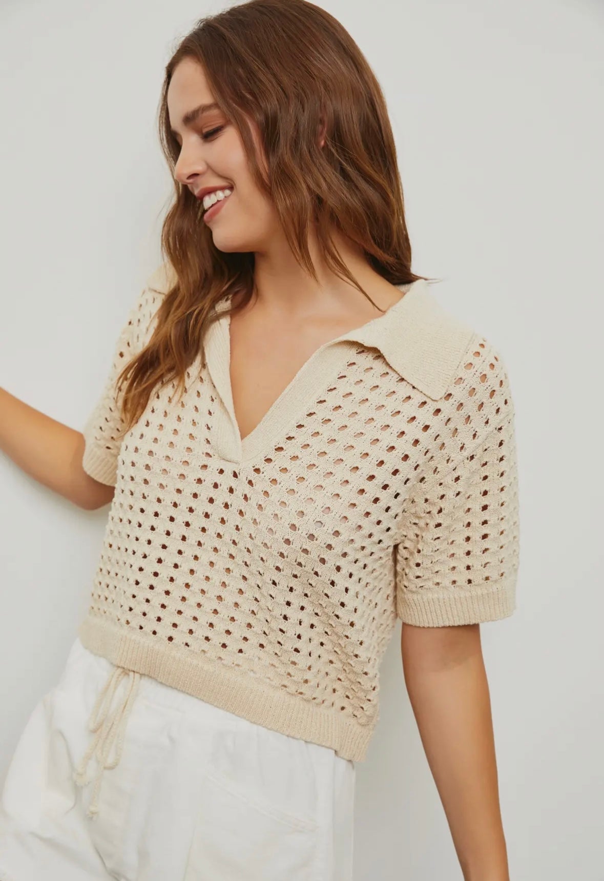 Becca crochet top