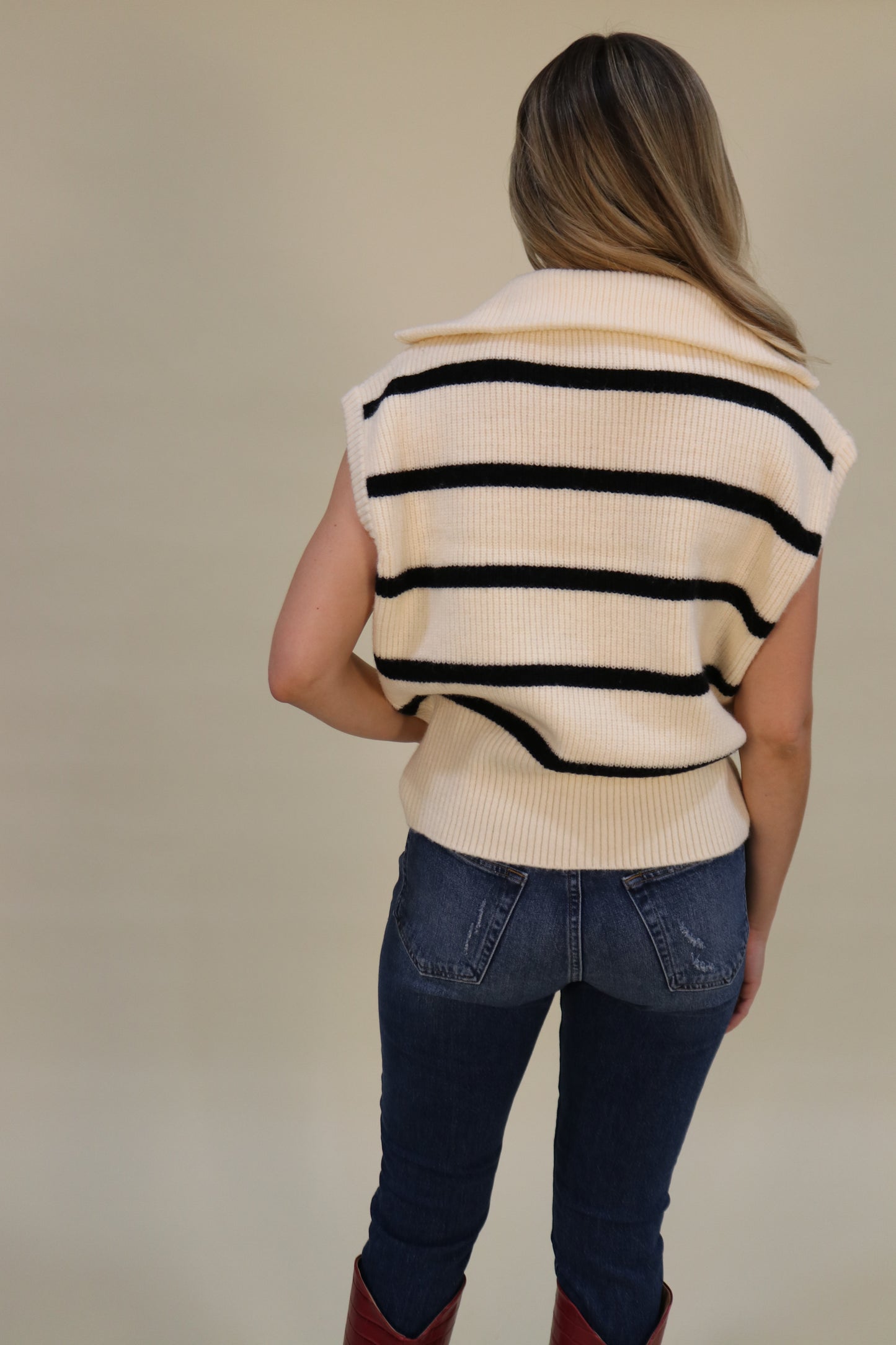 Rosie striped Sweater Vest