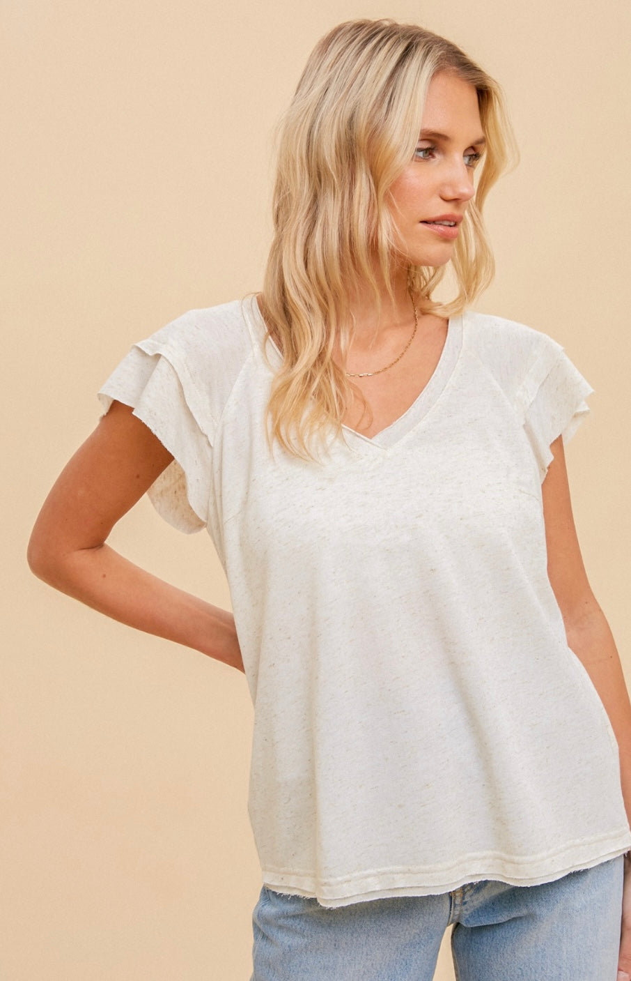 Classic V-neck tee