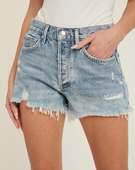 Vintage denim cut off short